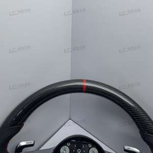 Volant en fibre de carbone de luxe pour Mercedes W206 W205 W222 W223 W213 W177 <span class=keywords><strong>AMG</strong></span> GT GLS63 GLE63 SL63 <span class=keywords><strong>G63</strong></span> A45 C63 E63 Fait à la main - Product Image 2