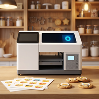 Imprimante alimentaire à encre comestible entièrement automatique Reeleyin - Multicolore, vitesse d'impression de 3 minutes, Ethernet, pour la décoration de gâteaux, bonbons, biscuits, pain