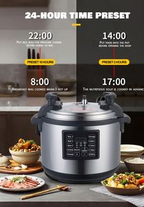 Olla a Presión Eléctrica Multifuncional Comercial de Acero Inoxidable de 15L, Equipo de Cocina Comercial - Product Image 2