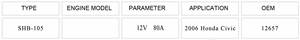 Nuevo <span class=keywords><strong>alternador</strong></span> de coche de 14V/80A para <span class=keywords><strong>Honda</strong></span> Civic2006 12657 31100RNAA01 AHGA67 28010485 - Product Image 3
