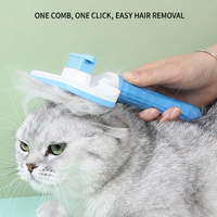 Brosse lissante autonettoyante Petop pour chiens et chats – Outil de toilettage doux pour la peau, idéal pour l'élimination des poils morts – Produit pour animaux de compagnie