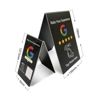 Support NFC personnalisé avec code QR dynamique/logo, support NFC en PVC, support NFC pour menu, support NFC Google Review