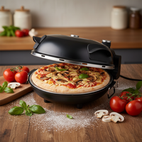 Machines à pizza électriques automatiques avec pierre de cuisson en céramique Fours à pizza en bois à usage domestique