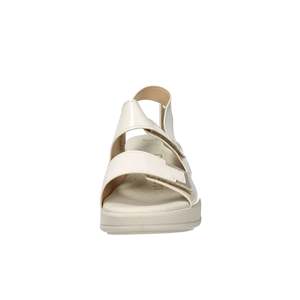 Sandalo con Zeppa Cinzia Soft da Donna, Beige e Oro, Stile Comfort con Plateau - Product Image 6