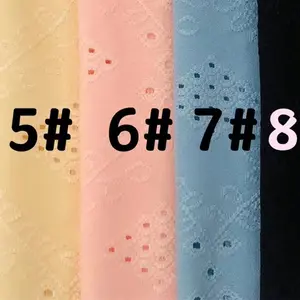 Ready-made Curtain Transparent Fabric Pleated Fabric For Clothing Polyester Floral Mesh