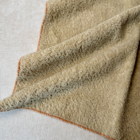 Tissu en velours peluche imperméable 340 GSM, tricoté, anti-taches, pour canapé, maison pour chien et chat