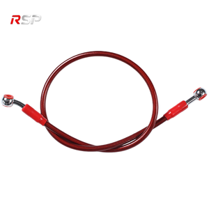 Nuovo <span class=keywords><strong>Tubo</strong></span> <span class=keywords><strong>Freno</strong></span> <span class=keywords><strong>Moto</strong></span> ad Alta Pressione in Nylon Intrecciato con Acciaio PVC 70MPa 3.2mm ID Universale 50 60 90CM - Product Image 4