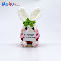 Großhandel Maßgefertigte Handgemachte Häkel-Hasen Amigurumi Puppe für Emotionale Unterstützung Fertiggestellt für Geschenkeläden