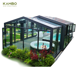 Moderno Four Seasons exterior cerrado <span class=keywords><strong>porche</strong></span> Lowes vidrio templado Sunroom <span class=keywords><strong>con</strong></span> vidrio de aluminio para villas Sunrooms y casas de vidrio - Product Image 4