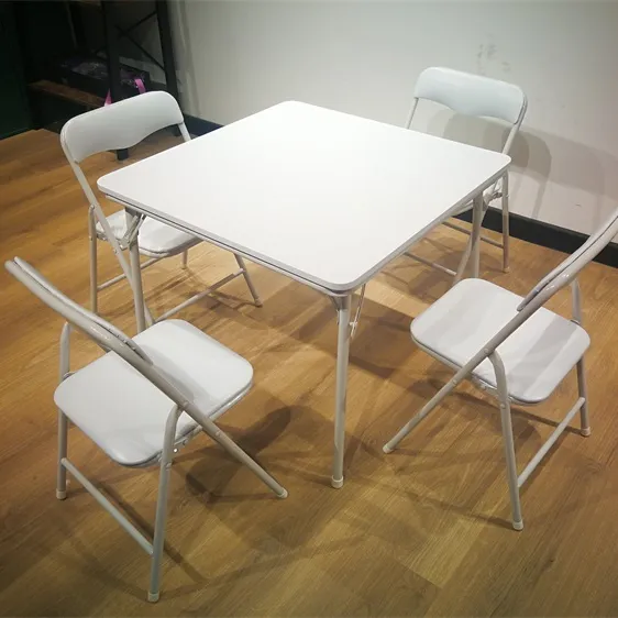 Conjunto de mesa e cadeira dobrável 5 peças, móveis para venda