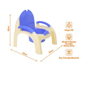 Asiento de Inodoro para Niños, de PP, con Respaldo y Reposabrazos, Impermeable, Antideslizante, Fácil de Limpiar, Portátil y Seguro para el Baño - Product Image 1