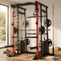 Zoshine Machine Smith multifonctionnelle en métal pour usage domestique et commercial, équipement de musculation, banc de musculation, appareil d'entraînement aux squats, unisexe