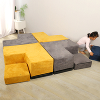 Sofá Cama Plegable SAIEN, Moderno Futón Convertible, Chaise Longue Tapizado con Cojín Acolchado de Espuma