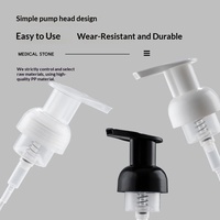 Distributeur de savon liquide et nettoyant visage en verre dépoli transparent à large ouverture avec pompe à mousse et capuchon en plastique 250ml/375ml, impression sérigraphique