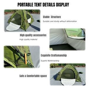 Tente Oxford à motifs de camouflage personnalisés pour le camping et la randonnée, tente de randonnée à une chambre - Product Image 4