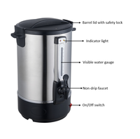 Distributeur de boissons en acier inoxydable avec affichage numérique et contrôle de la température pour café, bar, hôtel