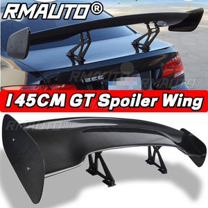 Real Carbon Fiber 145cm GT Spoiler Universal Racing Rear Tail Trunk Wing Spoiler Aluminum <b>Bracket</b> Body Kits for BMW for Subaru - Product Image 1
