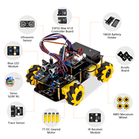 ACEBOTT Coche Inteligente de Juguete para Niños, Ruedas Mecanum ESP32, 16 Lecciones de Codificación DIY para Kit de Coche Robótico Arduino, Proyecto STEM de Competición Robótica