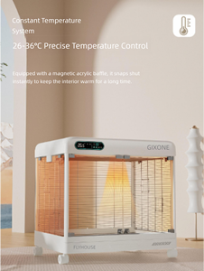 Cage à perroquets intelligente à contrôle de température avec système de filtration d'air, grande volière pour perruches, conures et cockatiels - Product Image 2
