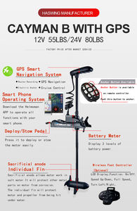 50736-152 <span class=keywords><strong>Haswing</strong></span> Cayman-B/avec GPS <span class=keywords><strong>Moteur</strong></span> Électrique de Pêche à la Traîne 55 Lbs à Montage Avant avec Télécommande - Product Image 5