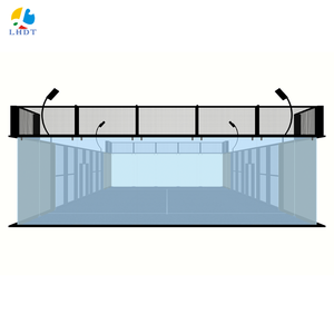 Terrain de padel / terrain de paddle-tennis professionnel panoramique intérieur/extérieur, ensemble complet - Product Image 2