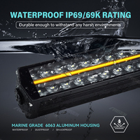 Barre lumineuse LED RGB super lumineuse à double rangée, étanche, 10/20/30/40/52 pouces, pour voiture, camion, véhicule tout-terrain, 4x4, projecteur, état neuf