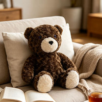 Ours en peluche personnalisé sur mesure, doux et moelleux, design personnalisé pour cadeaux de Noël, souvenirs de vacances, vente en gros pour acheteurs en gros