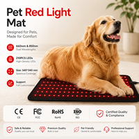 Thérapie par lumière rouge pour animaux de compagnie, appareil portable 540*340mm, 210 LED, double longueur d'onde 660nm 850nm, pour le corps, les mains, les pieds, la tête, fabrication sur mesure
