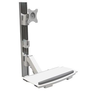 Ergotron tiết kiệm không gian màn hình cánh tay treo tường máy tính đứng cho dây chuyền sản xuất - Product Image 5