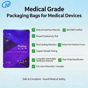 Bolsa Estéril de Doble Cámara y Sellado de 3 Lados de Grado Médico para Implantes Orales y Dispositivos de Ortodoncia con Impresión por Grabado - Product Image 2