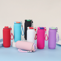 Nouvelle tasse isotherme transfrontalière 2026 en acier inoxydable 304, 500 ml, double paroi sous vide, avec couvercle portable en PP