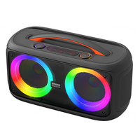 Speaker Boombox Outdoor Mudah Dibawa dengan Lampu LED RGB