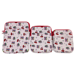 Funda de libro de neopreno portátil duradera, espacios en blanco de sublimación, cremallera, 3 tamaños, cubiertas Kindle, bolsa de libro blanca lisa, funda para portátil - Product Image 1