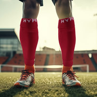 Jambières de compression épaisses personnalisées avec logo, en Spandex, Nylon et Coton, pour le soutien sportif, OEM