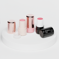 Tube de rouge à lèvres rotatif Choebe de luxe en métal, 6,8 ml et 7,2 ml, remplissage par le haut et par le bas, mini-contenant, emballage cosmétique