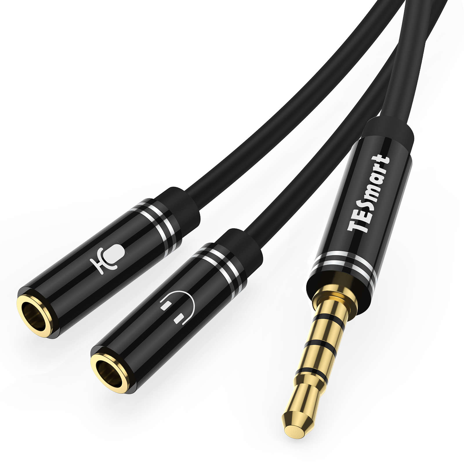 Премиум-адаптер для гарнитуры 3,5 мм штекер на 2 гнезда аудио стерео наушники Y-разветвитель Кабель микрофон аудио кабель