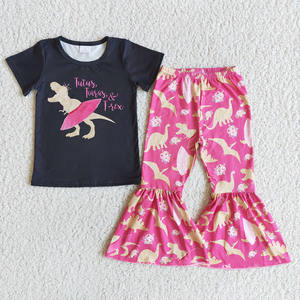 Yawoo Designs Baby Girls Boutique Outfits Clothing Sets Spring Tie <b>Dye</b> Bleached Print Kids Wholesale <b>Clothes</b> Outfits - Product Image 2
