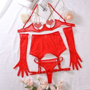Set di Lingerie Erotica di Alta Qualità per Donne, 2 Pezzi, Reggiseno e Mutandine in Pizzo, <span class=keywords><strong>Elegante</strong></span> Set Regalo, <span class=keywords><strong>Intimo</strong></span> Femminile - Product Image 5