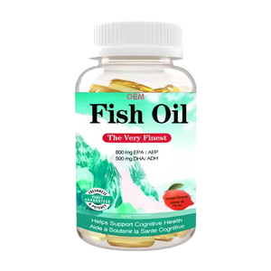 Капсулы с рыбьим жиром Омега-3 (EPA, <span class=keywords><strong>DHA</strong></span>) для поддержки иммунитета, высокое качество, оптовая поставка, для подростков, срок хранения 24 месяца - Product Image 1