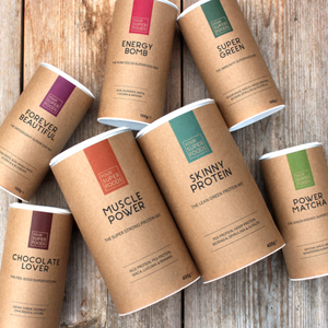 Boîte d'emballage cylindrique en carton kraft pour capsules de gel alimentaire à base de plantes, conception personnalisée, recyclable, tube en papier pour poudre de protéines - Product Image 1