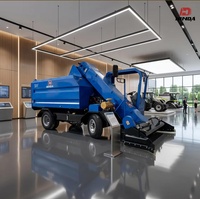 Nouveau camion déboucheur de fumier robuste HINDA ZQFJ-5 en acier inoxydable pour élevages, 58KW, déchargement hydraulique automatique, durable