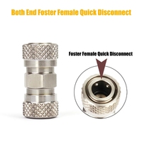 Adaptateur mâle/femelle à déconnexion rapide Foster en acier inoxydable haute pression, durable, avec bouchon d'obturateur pour raccord de remplissage |   Fil à coudre de marque LE
