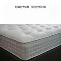 Matelas en Cachemire Rembourré pour la Maison, Matelas à Ressorts Ensachés en Fibres Végétales Écologiques, Anti-humidité et Antibactérien, 9.06/10.24/11.81 Pouces, OEM