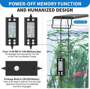 Fullgain Fg178 Met Lcd Monitor Temperatuur Alarm 24/7 Auto Aan/Uit Power-<span class=keywords><strong>Off</strong></span> Geheugen Aquarium Licht Full Spectrum Vistank Licht - Product Image 5