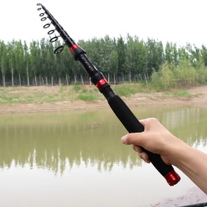 Canne à pêche télescopique ultra-courte en fibre de carbone, légère et portable, pour la pêche à l'appât – Vente en gros à prix réduit - Product Image 1