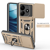 Coque de téléphone robuste pour Redmi Note 14/13/12 Pro/Plus 5G Coque de protection TPU + PC avec béquille