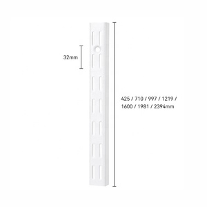 Thép Treo Tường Đôi Rãnh Tường Thẳng Đứng Lưu Trữ Nhà Modular Tường Kênh Cho Tường Đường Sắt Kệ Hệ Thống - Product Image 3