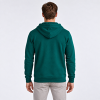 Cardigan zippé pour homme avec capuche, confortable, respirant, pré-rétréci, anti-boulochage, avec poignets côtelés, cordon de serrage et poche kangourou fendue
