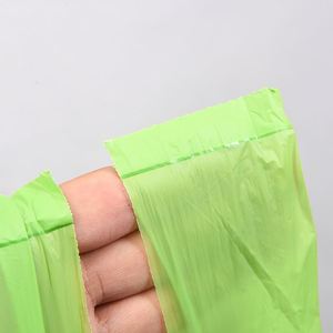 Sac de courses biodégradable et compostable à fond carré, avec poignées en forme de gilet, design T-shirt, en <span class=keywords><strong>plastique</strong></span> PLA, 1 tonne, pour usage domestique - Product Image 1
