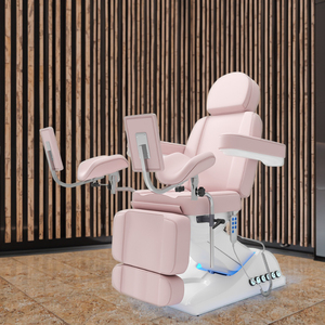 เตียงสปาเพื่อสุขภาพและความงามอเนกประสงค์ 4 มอเตอร์ ไฟฟ้า หุ้มหนังสังเคราะห์ ดีไซน์หรูหราทันสมัย พับเก็บได้ พร้อมที่วางแขนและพนักพิงศีรษะ ใช้ได้ในห้องนั่งเล่น - Product Image 1